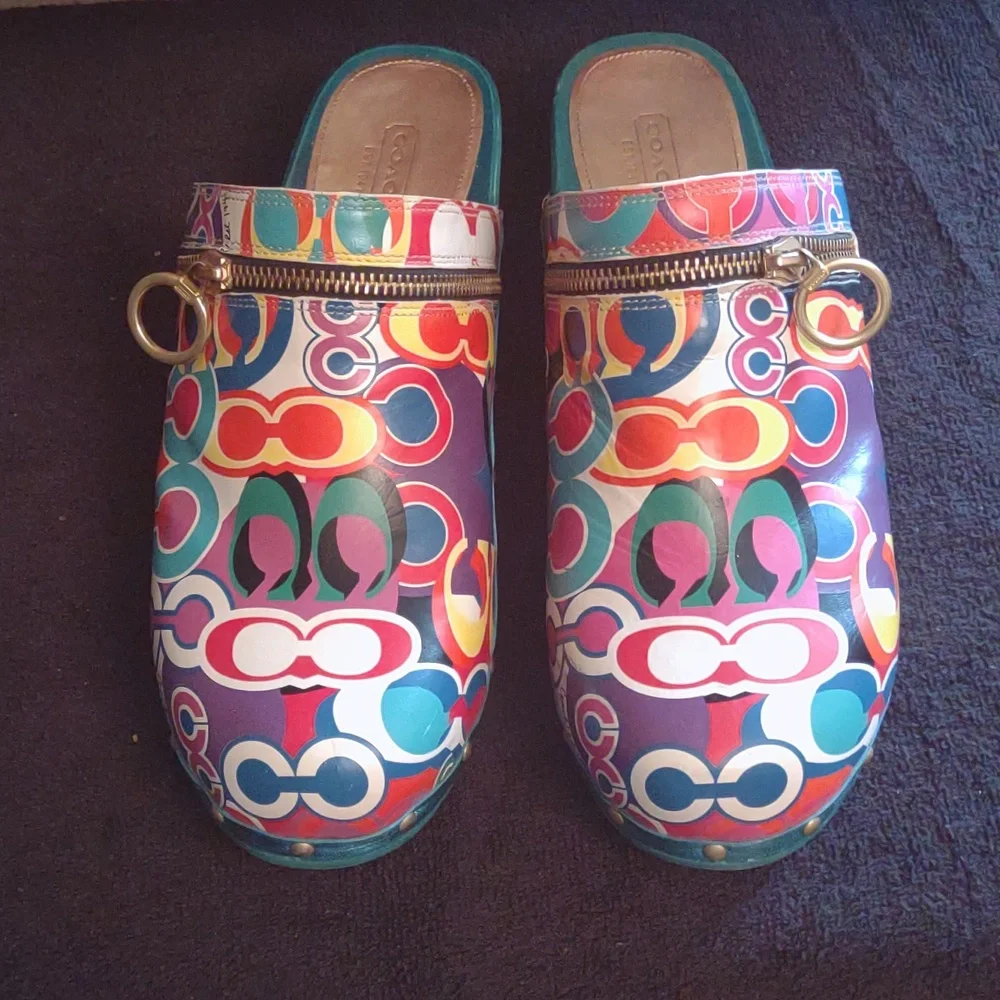 Coach Poppy Bag/ Coach Jessi Clogs Bundle - Picture 4 of 13